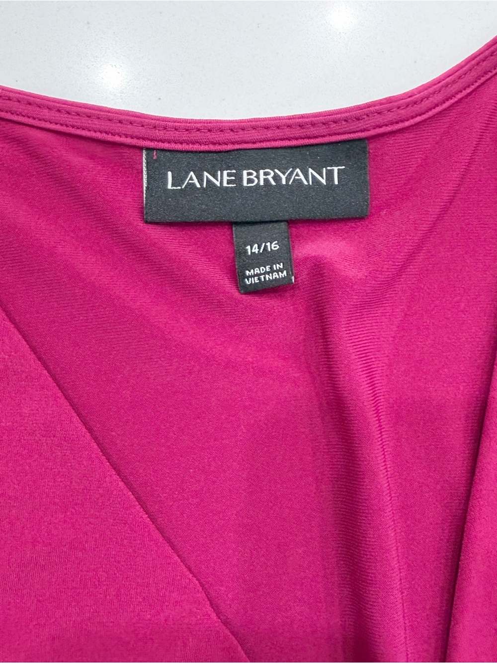 Lane Bryant Burgundy Split Sleeve Fit & Flare Dress Size 14/16 Romantic Feminine - Picture 4 of 9